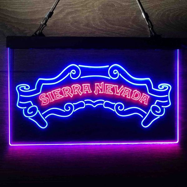 Sierra Nevada Plain Banner Dual LED Neon Light Sign